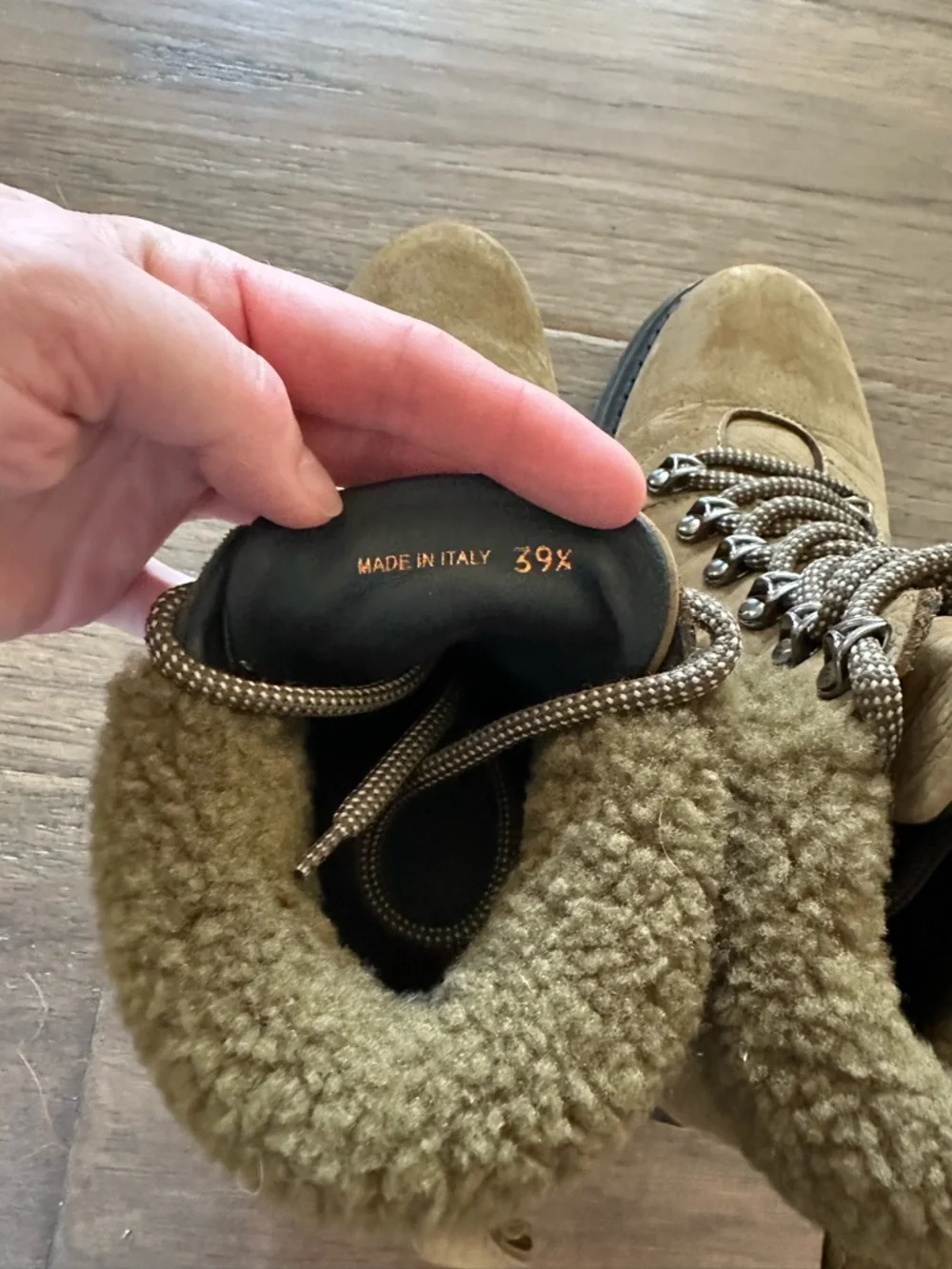 M. Gemi Alpi boots size 39.5 Olive